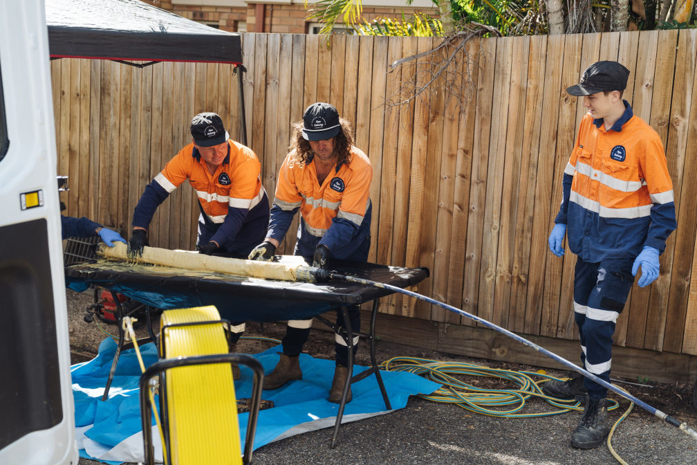 The Pipe Relining Queensland team at work